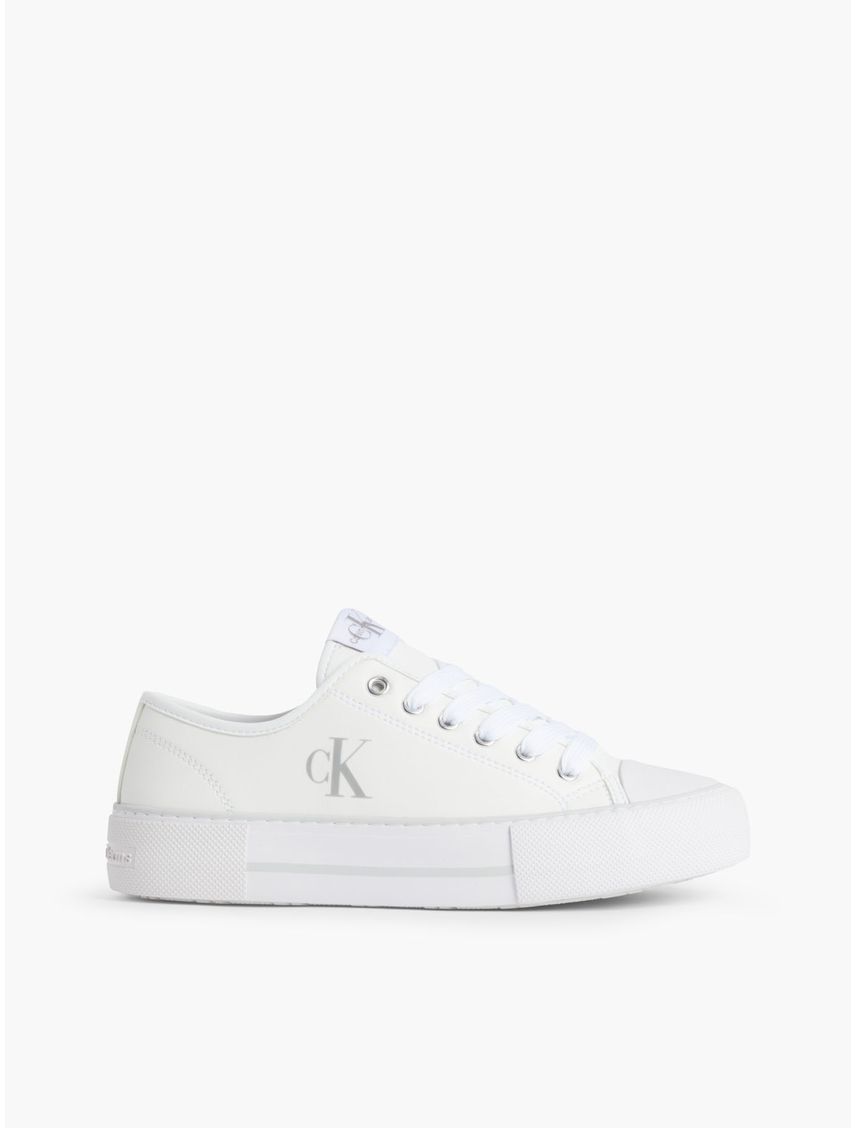 Tenis Con Plataforma Blanco Para Niña