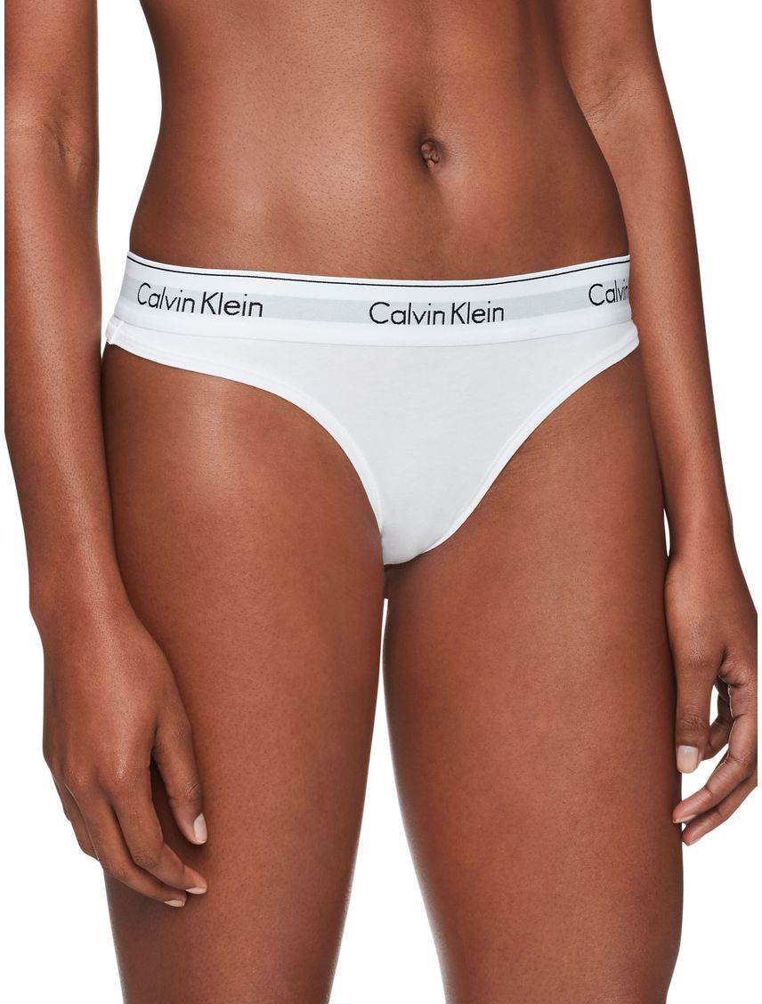 Pantie Tanga Blanca En Algodón Para Mujer