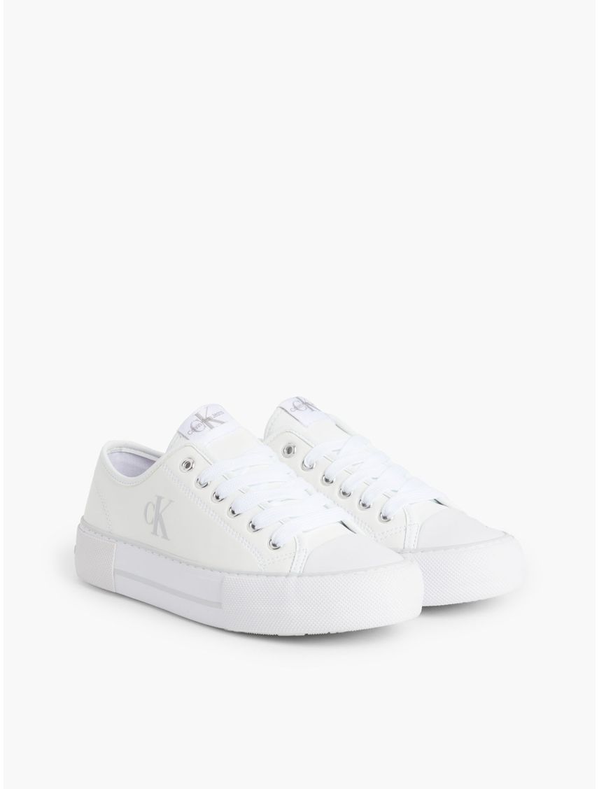 Tenis Con Plataforma Blanco Para Niña