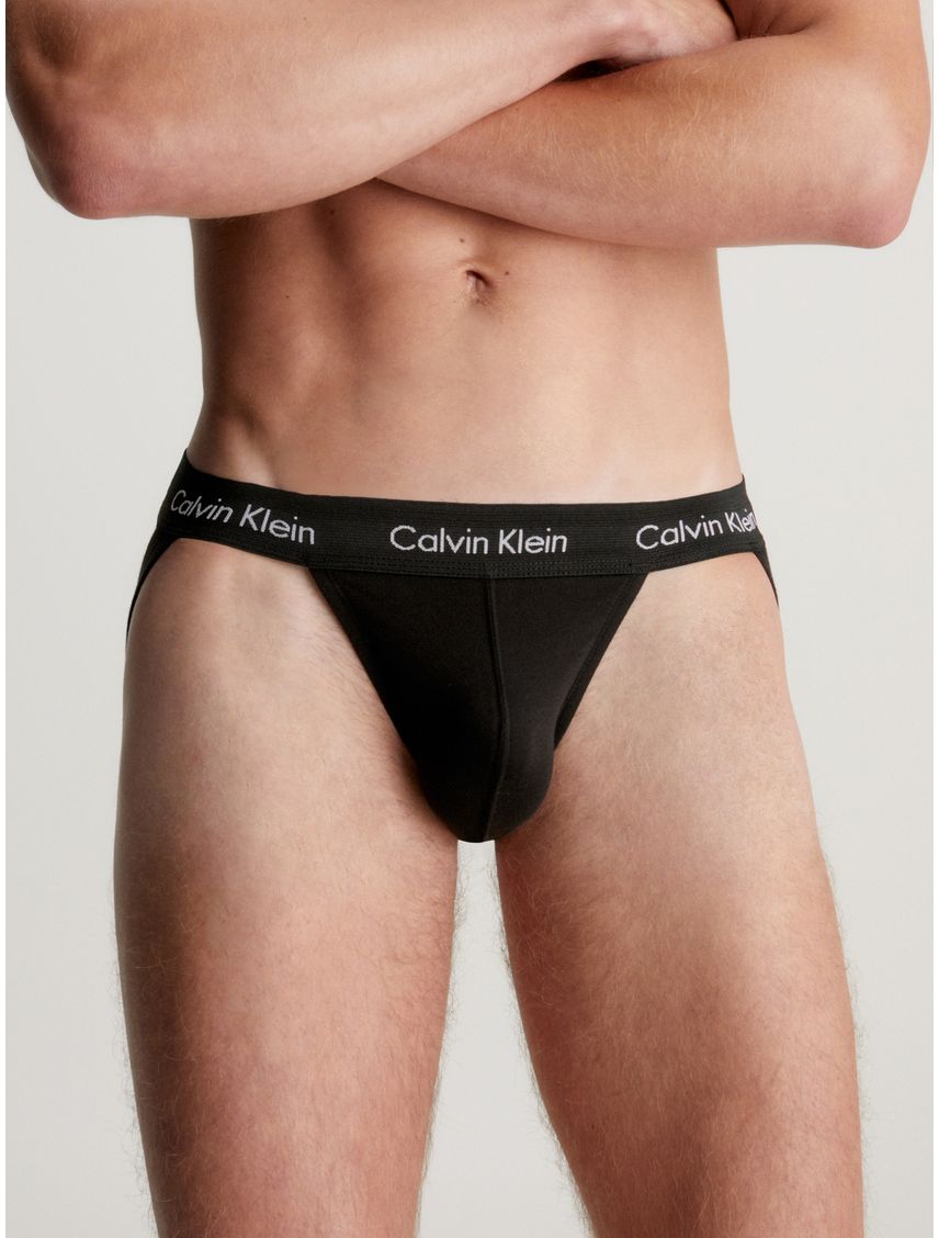 Pack negro de 3 suspensorios - Cotton stretch