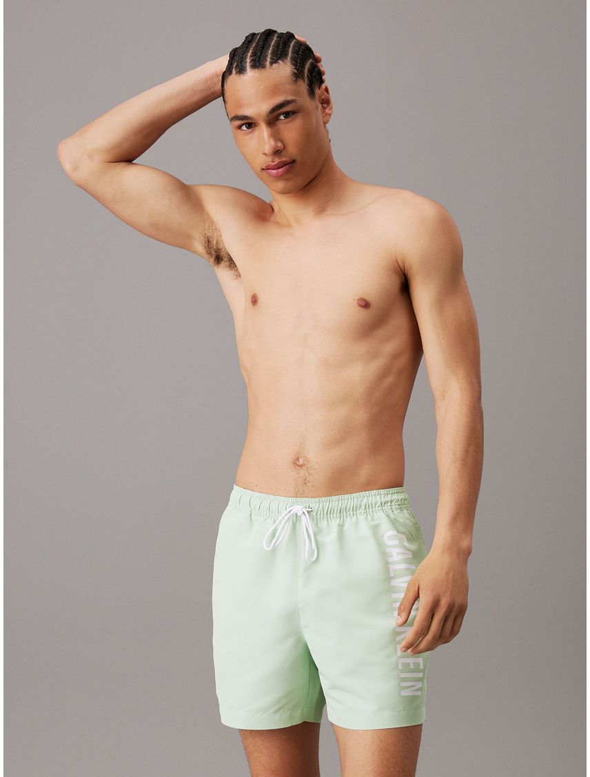 Traje verde de baño de largo medio con cordón - Intense Power