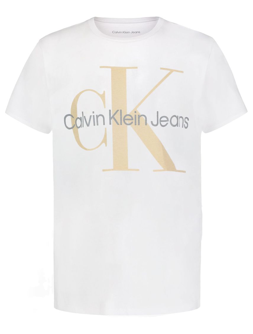 Camiseta blanca con monograma para niño