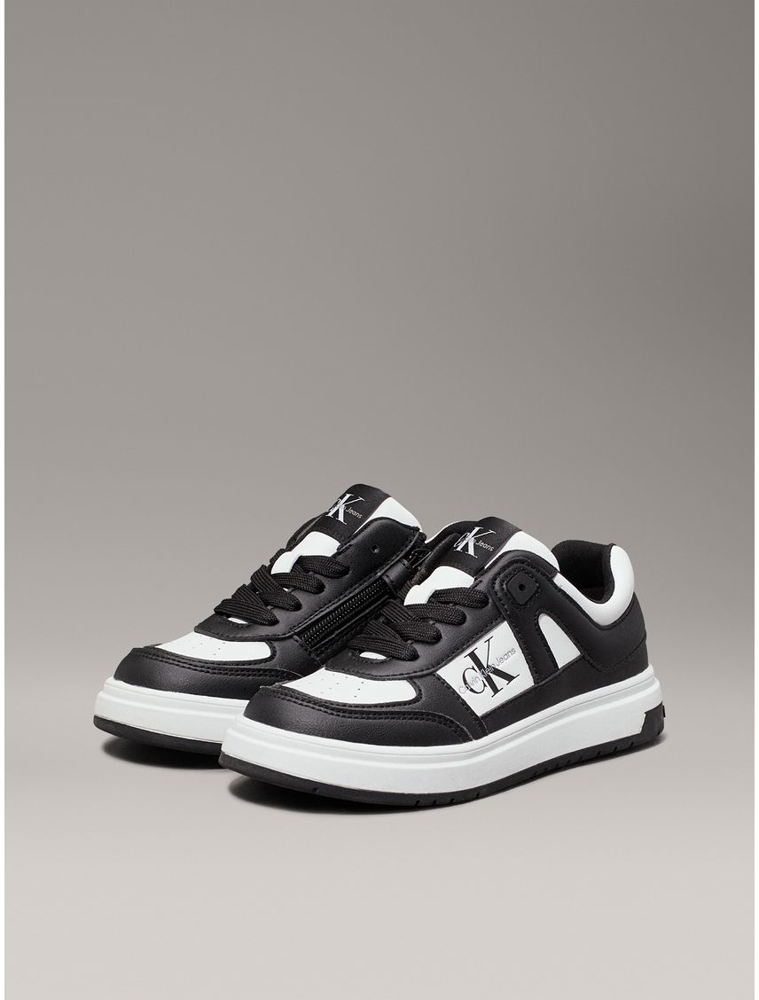 Tenis negro basket con cremallera para niño