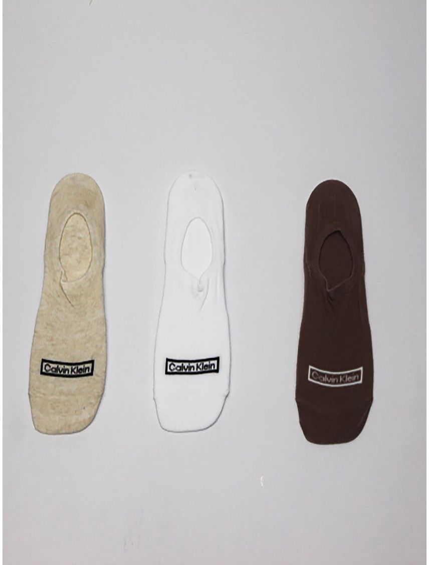 Pack Multicolor De 3 Medias Con Logo Mujer Calvin Klein