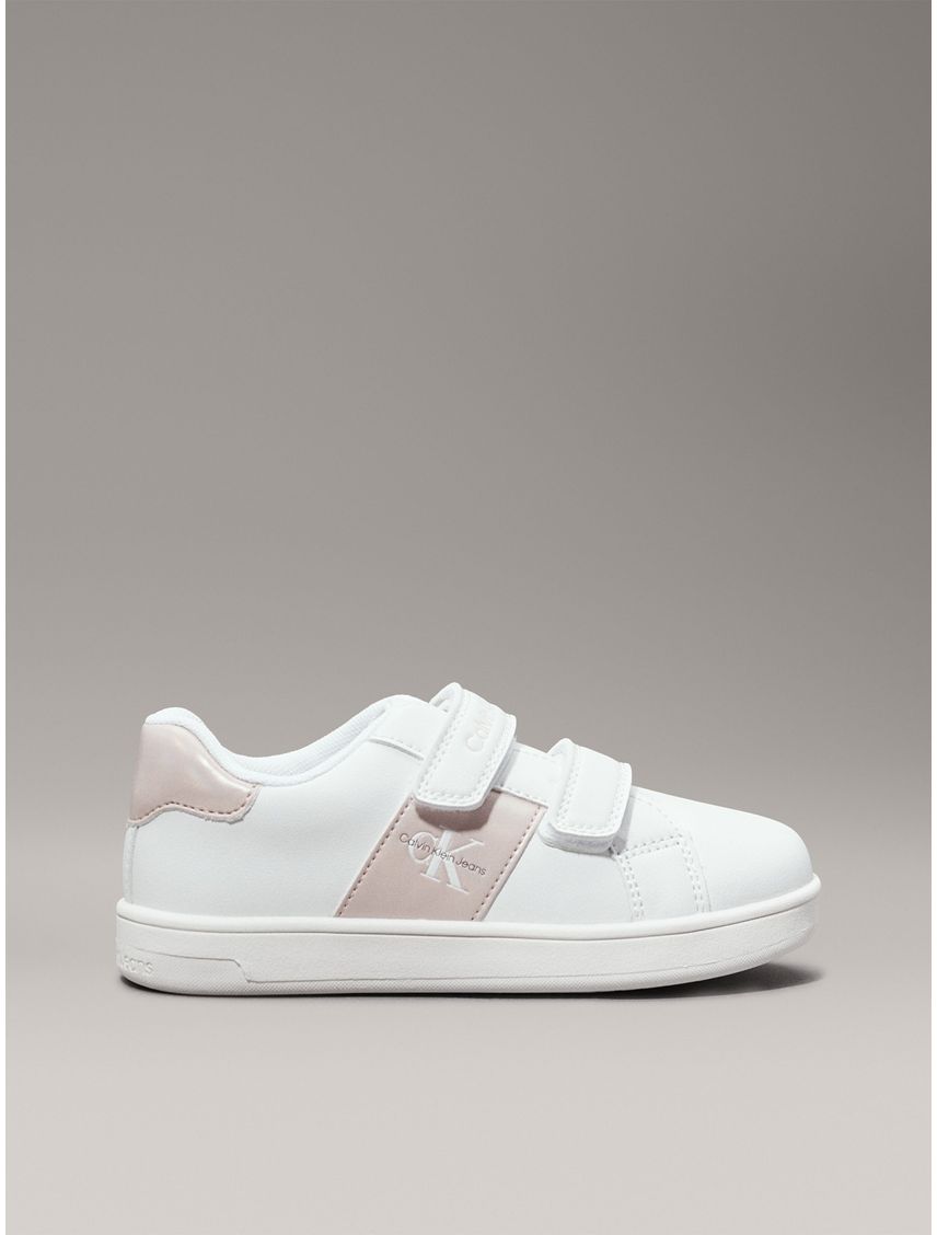 Tenis blanco para niña con doble velcro