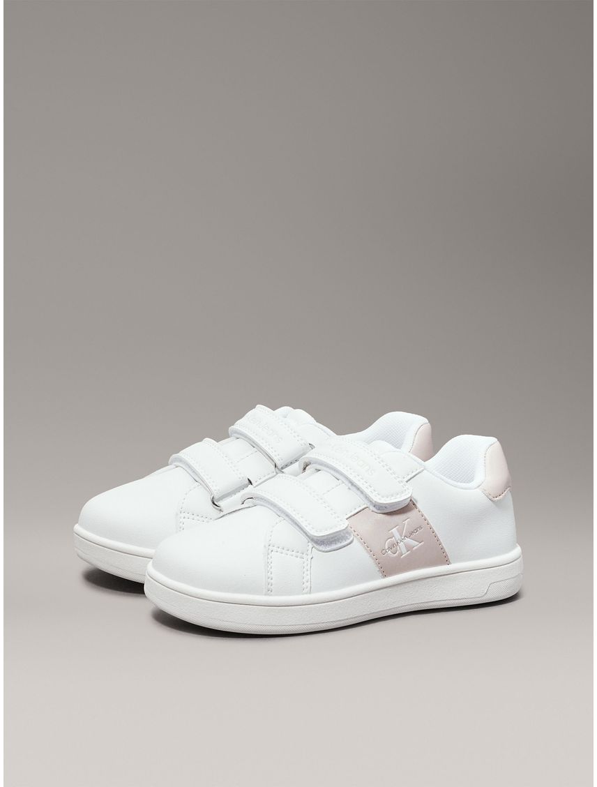 Tenis blanco para niña con doble velcro