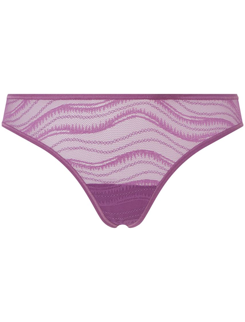 Pantie Rosado Tipo Bikini De Encaje Para Mujer