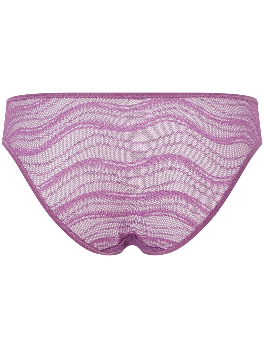 Pantie Rosado Tipo Bikini De Encaje Para Mujer