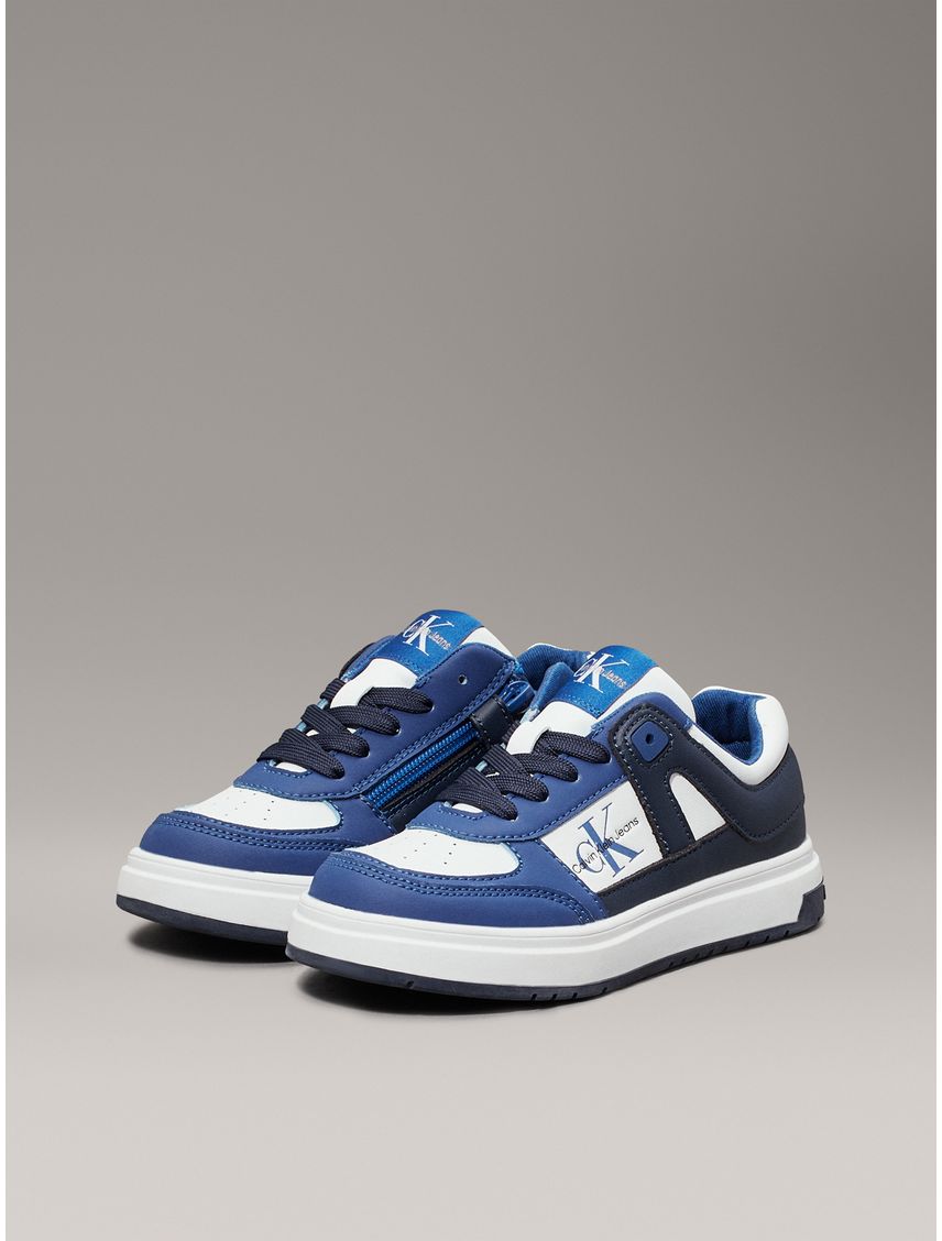 Tenis azul basket con cremallera para niño