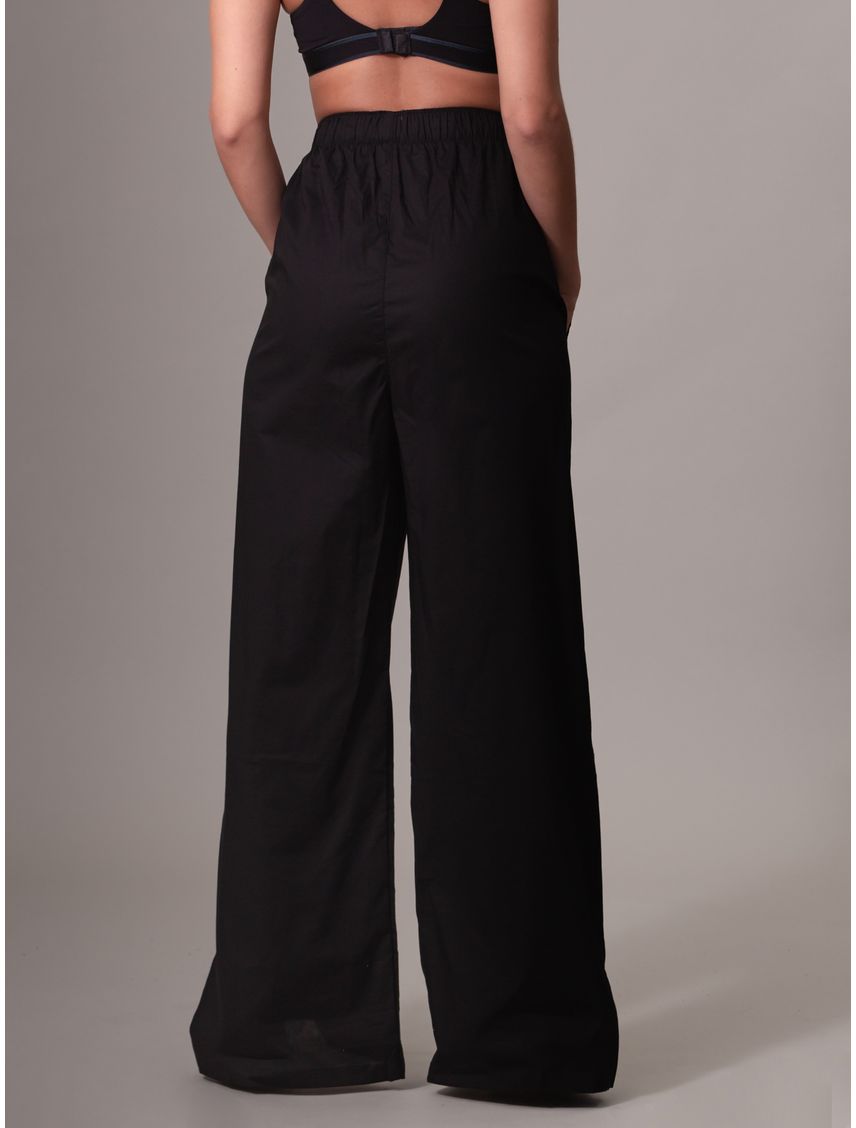 Pantalón negro negro de dormir - 1996 fashion lounge