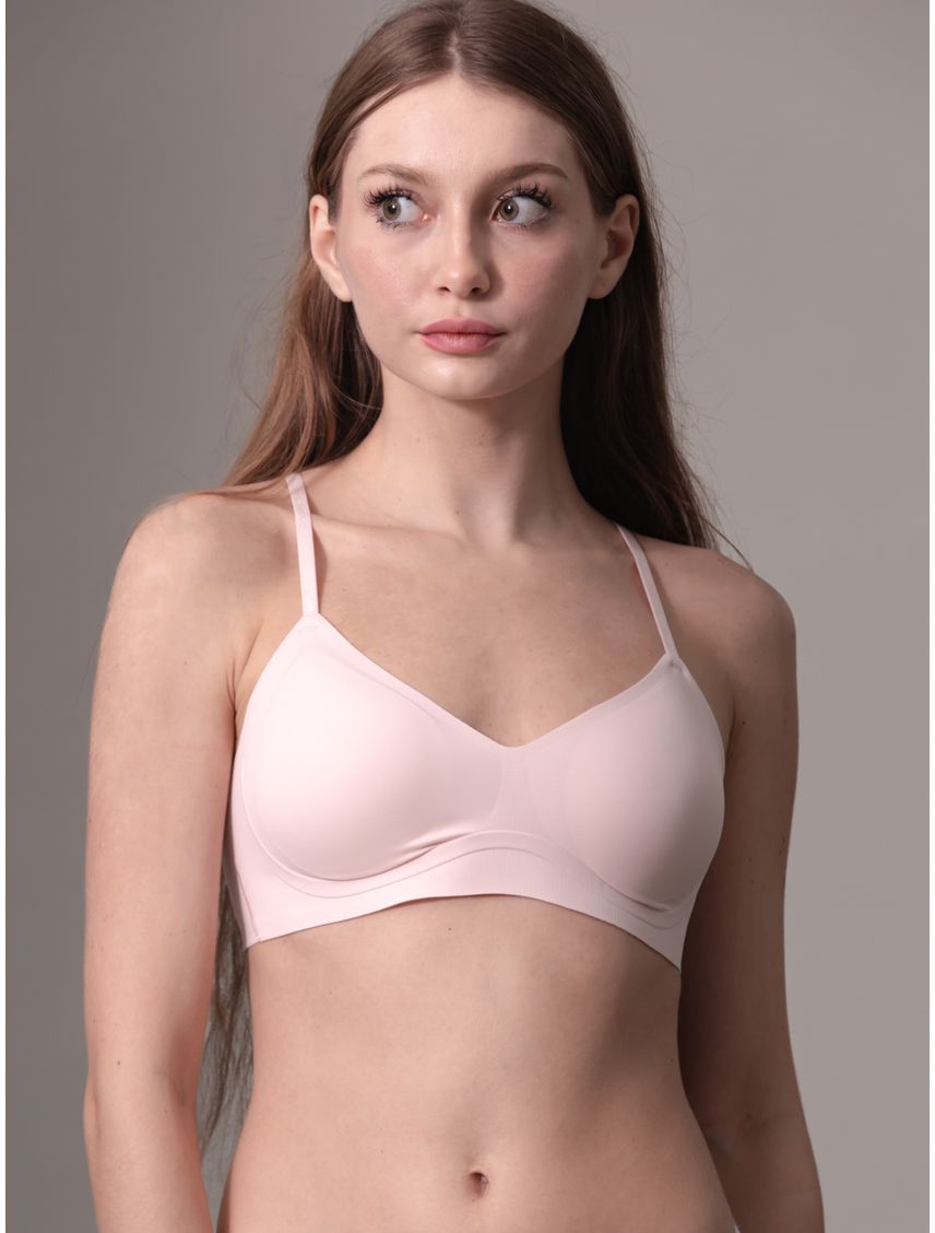 Bralette Rosado Con Forro Ligero Y Con Aros De Gel - Invisibles
