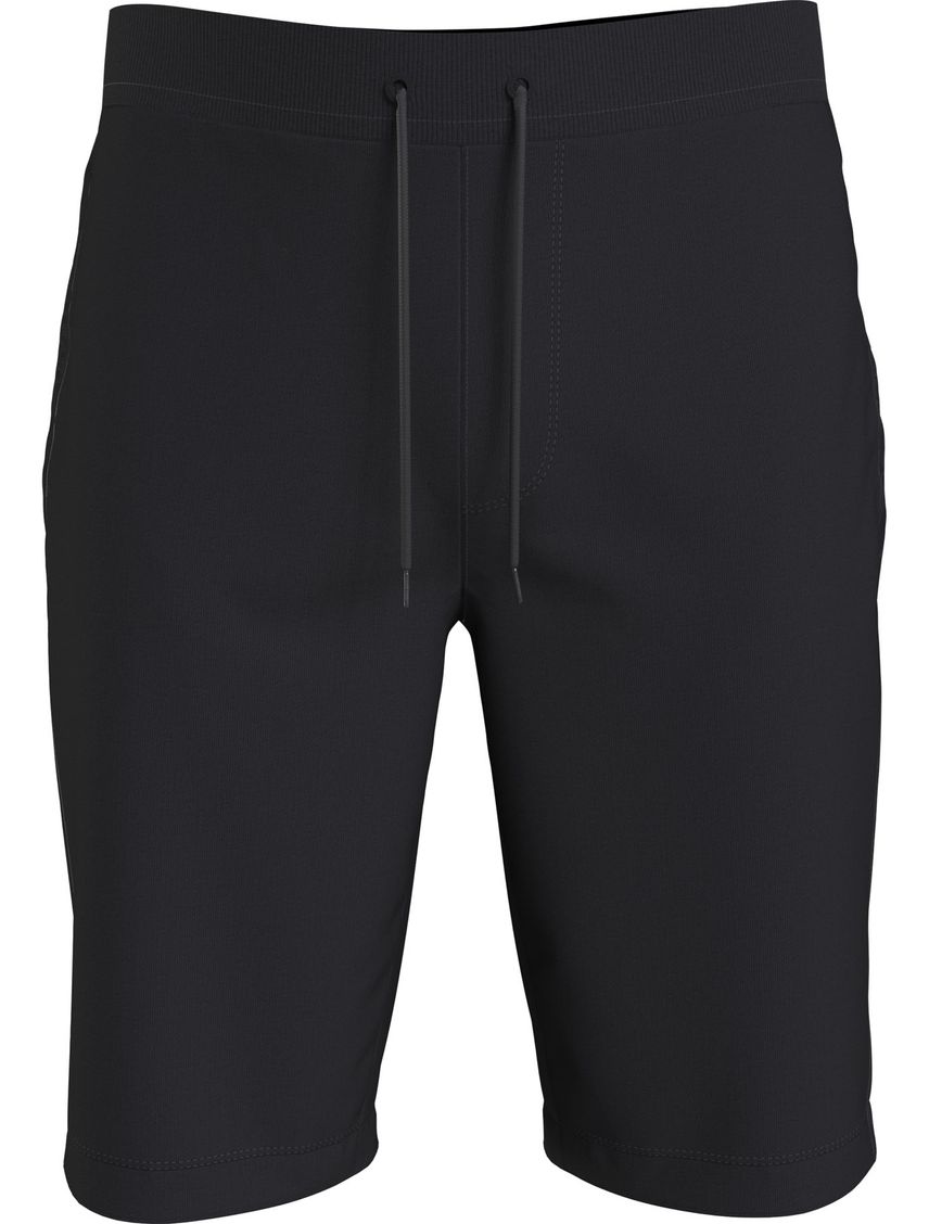 Bermuda Negra Corta Informal Para Hombre