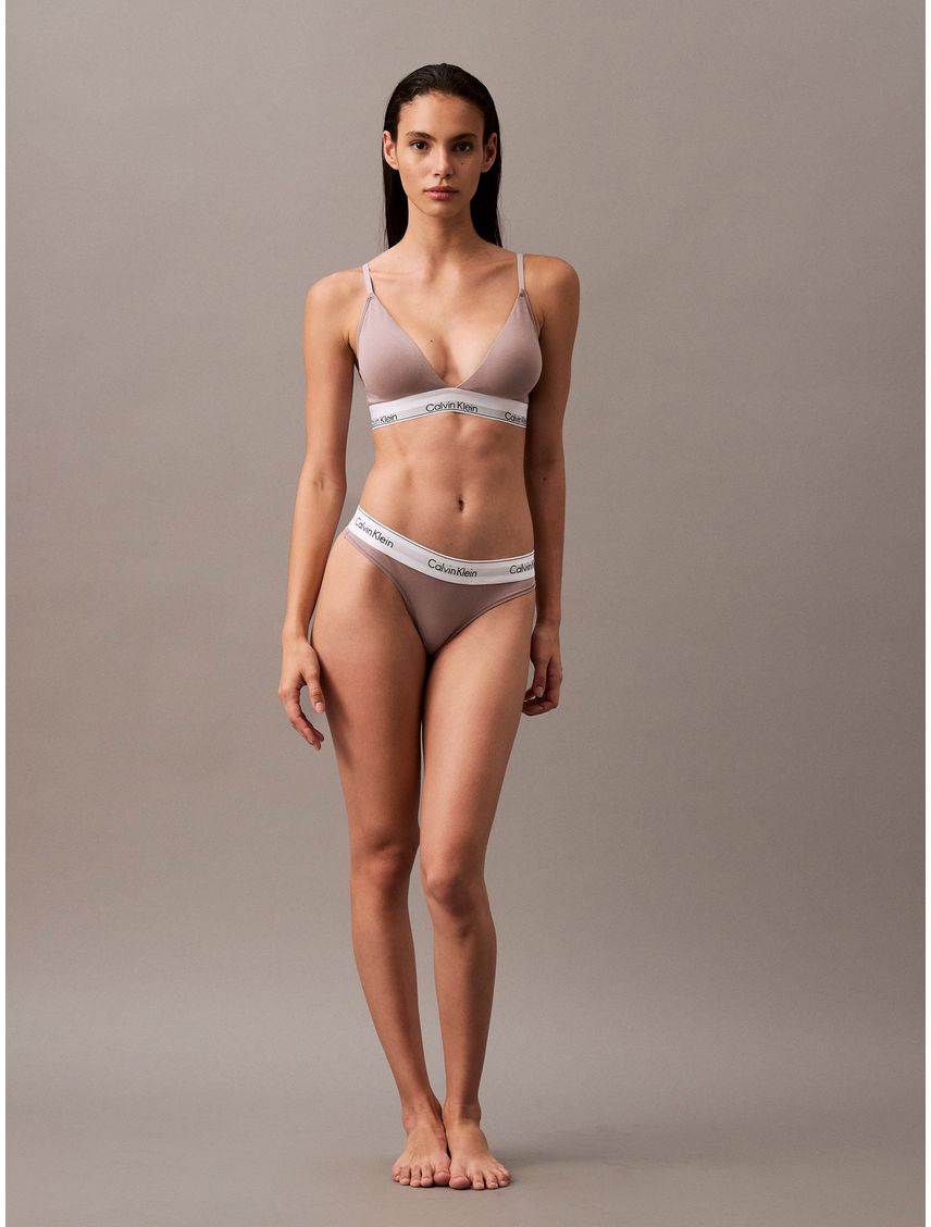 Pantie Tipo Tanga Beige - Modern Cotton