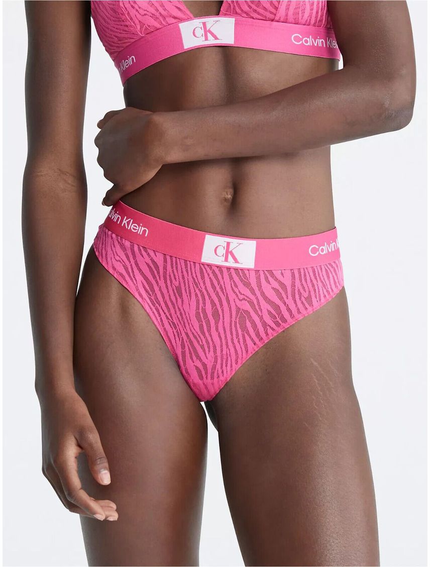 Tanga Rosada De Encaje - Ck 1996 Para Mujer