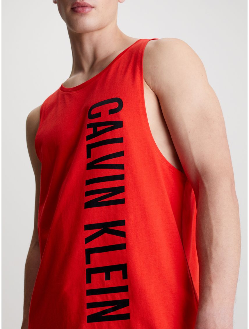 Camiseta roja de tirantes de playa - Intense Power