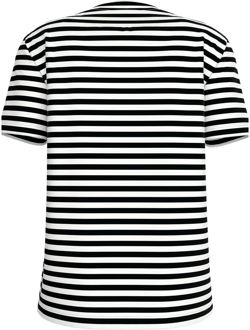 Camiseta multicolor de algodón con insignia