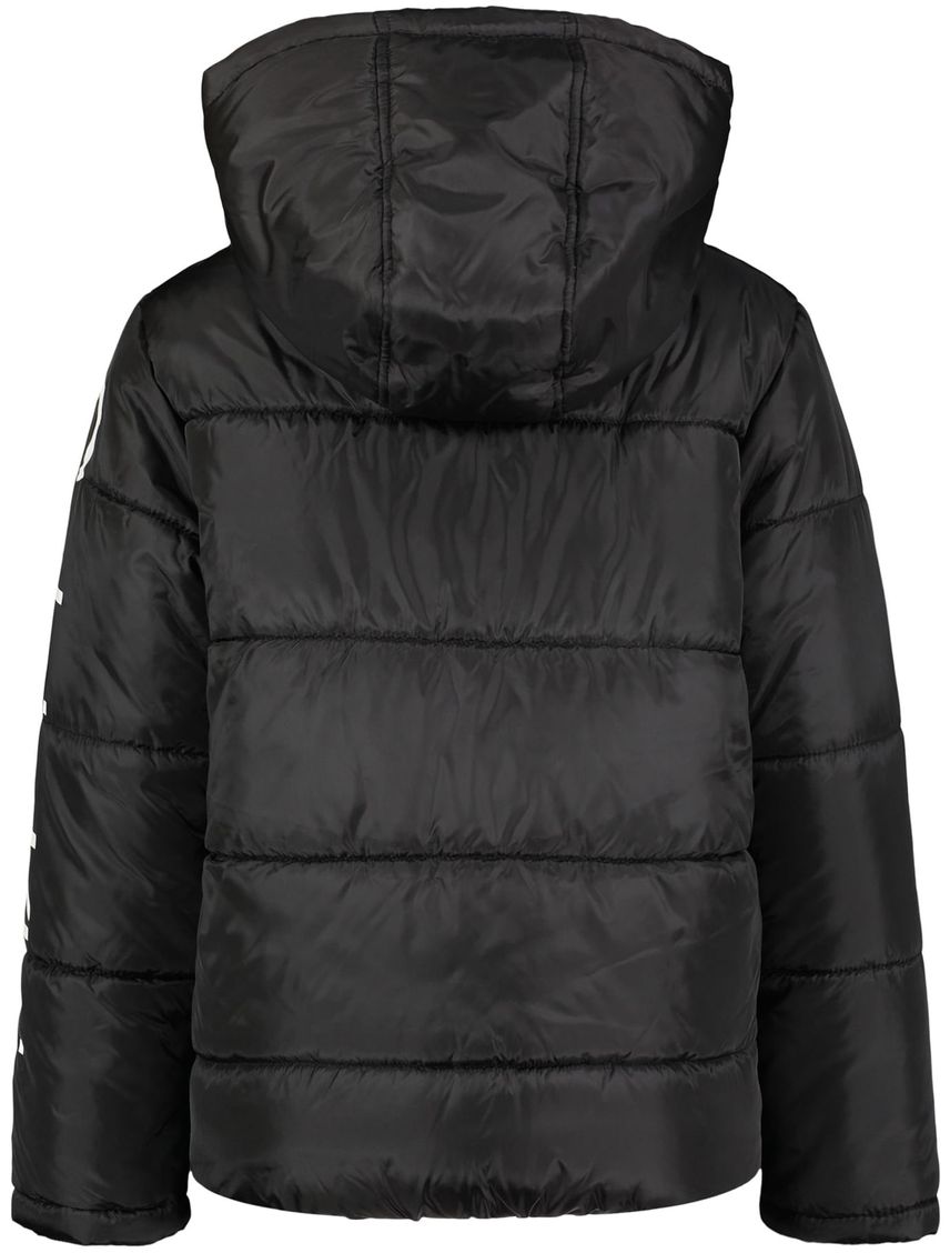 Chaqueta Negro Tipo Burbuja Con Gorro Para Niño