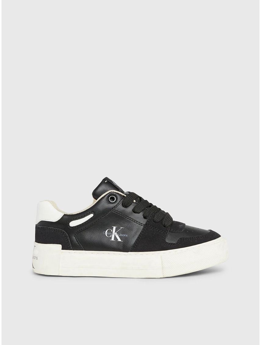 Tenis Negro Casuales Con Cordones Para Niña