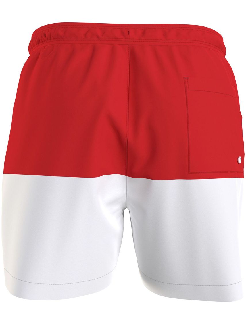 Traje rojo de baño de largo medio con cordón - Intense Power