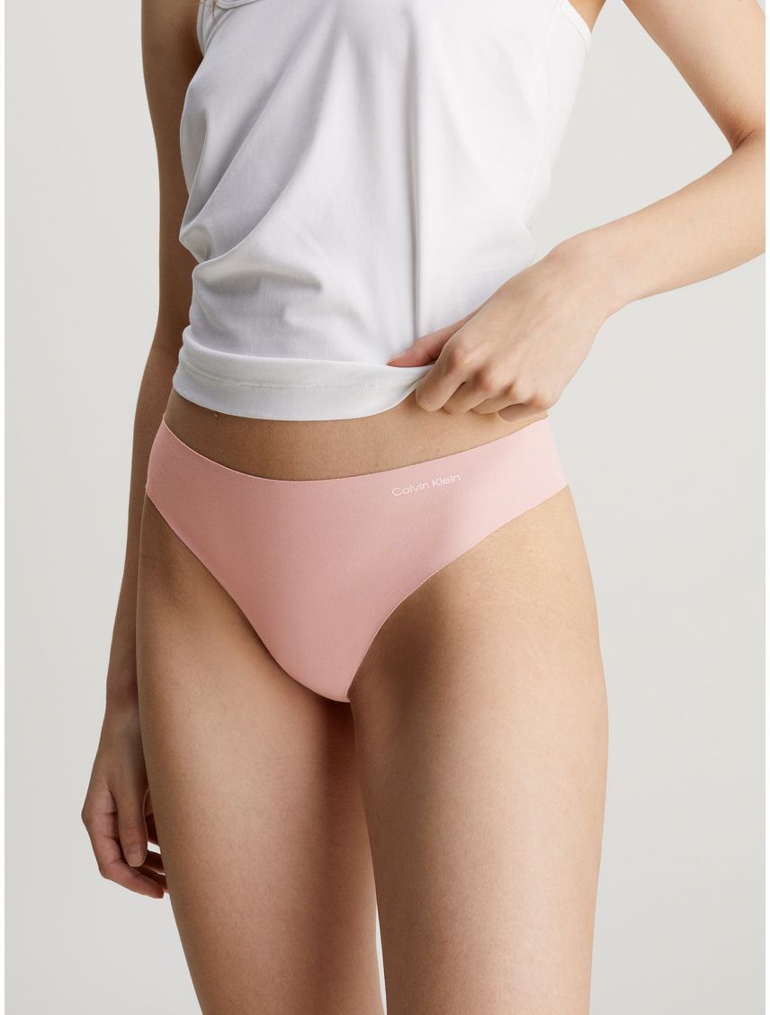 Pantie Tipo Tanga Rosa - Invisible En Microfibra