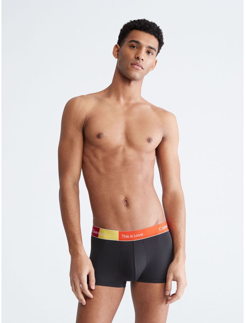 Boxer Negro Low Rise Trunk En Microfibra para Hombre