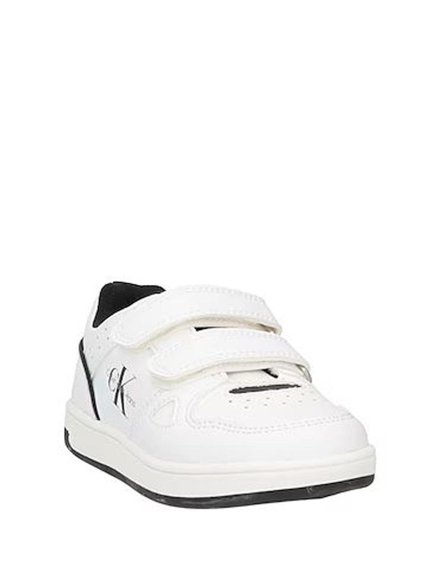 Tenis Blanco Con Doble Velcro Para Niño