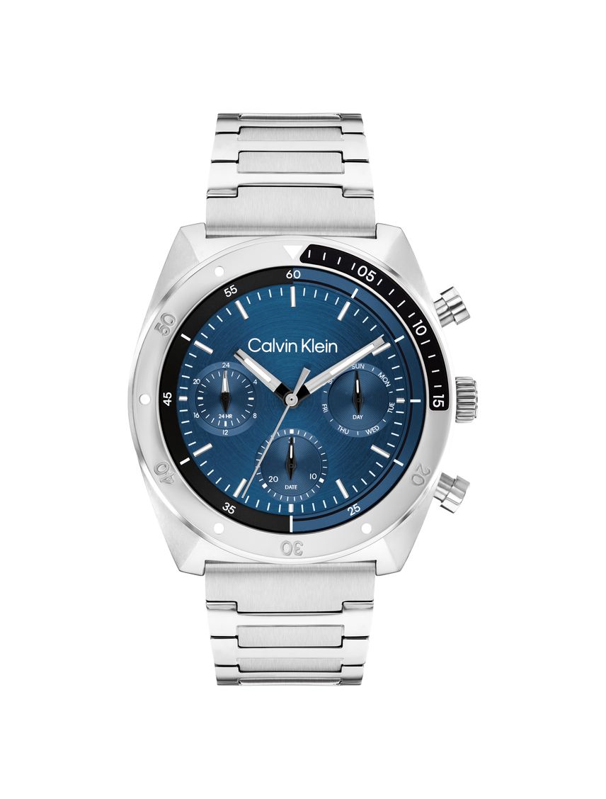 Reloj Plateado Para Hombre Ck Flex