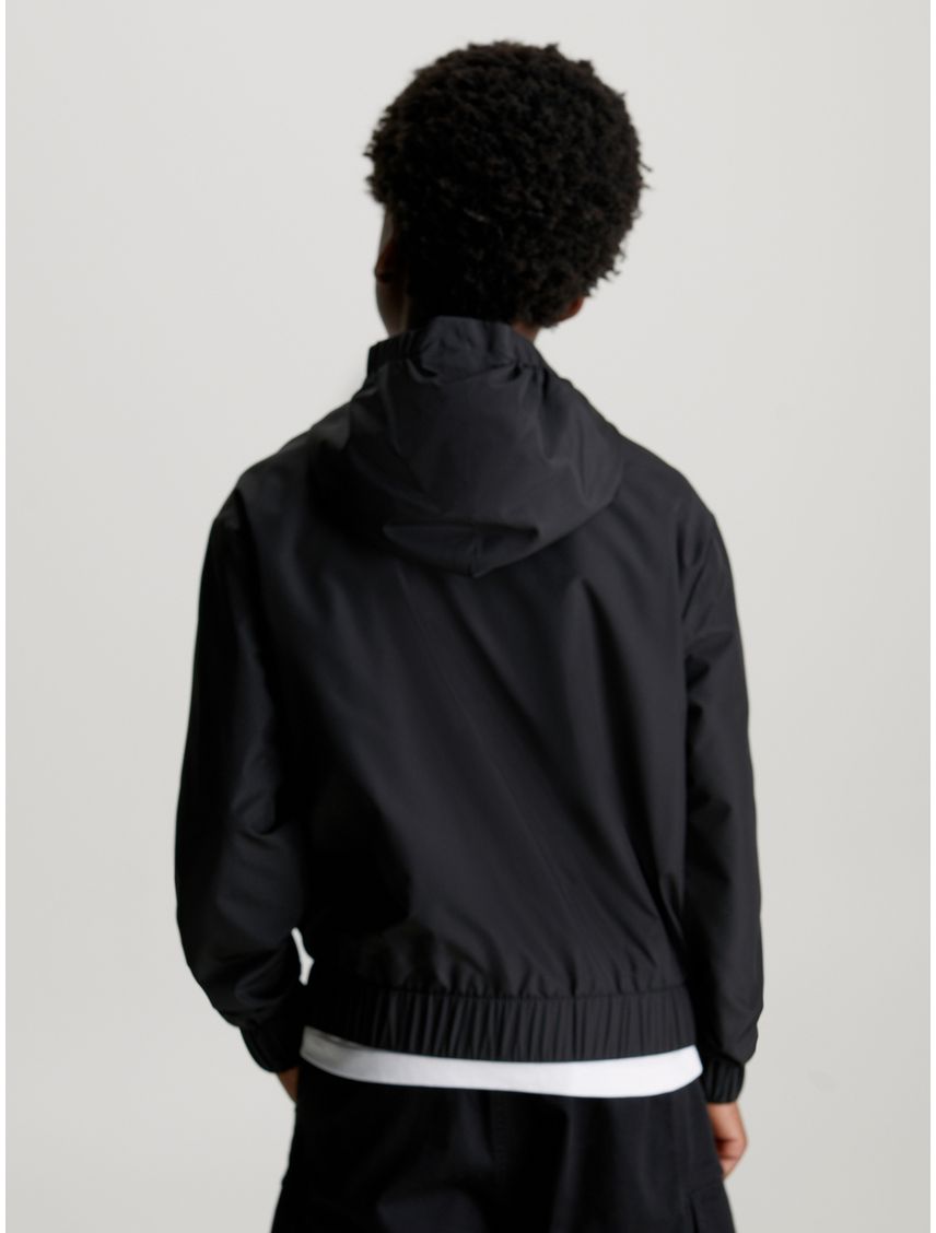 Cortavientos Para Niño Negro Negro Essential Con Capota