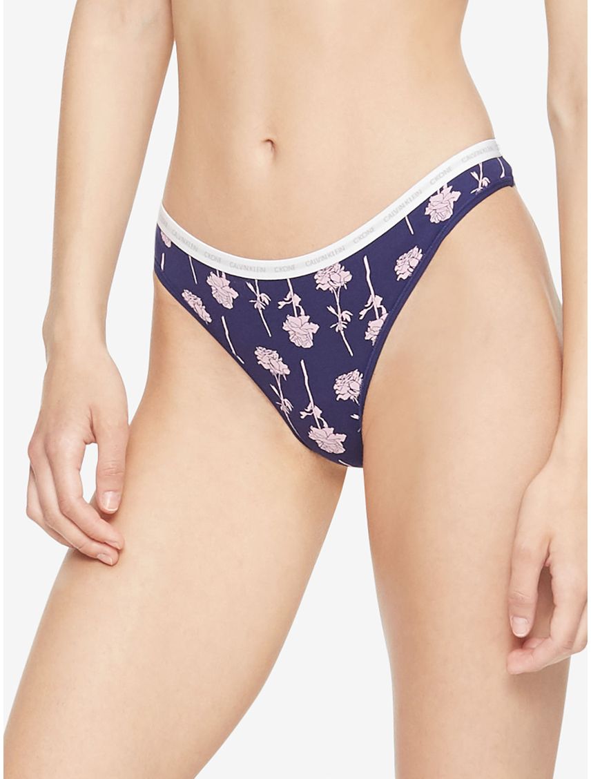 Pantie Morada Tipo Tanga En Algodón Para Mujer