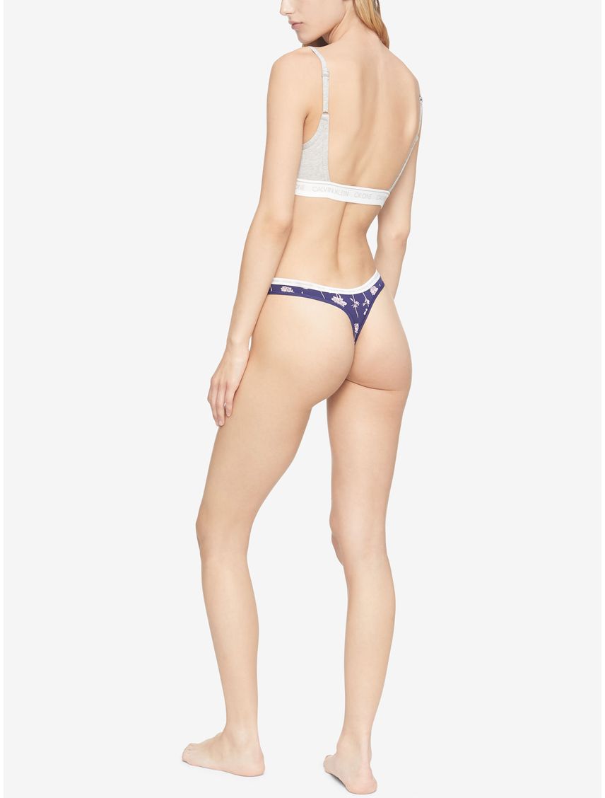 Pantie Morada Tipo Tanga En Algodón Para Mujer