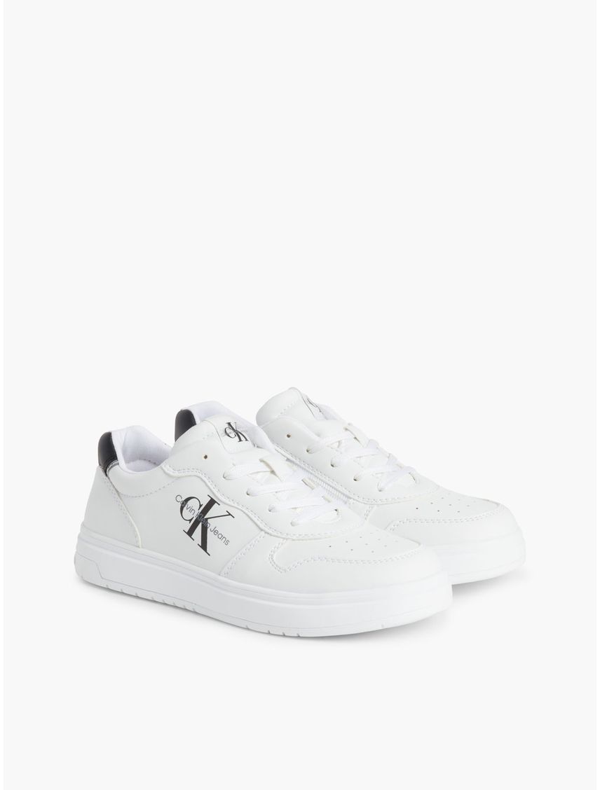Tenis Bajas Para Niño Blanco Calvin Klein