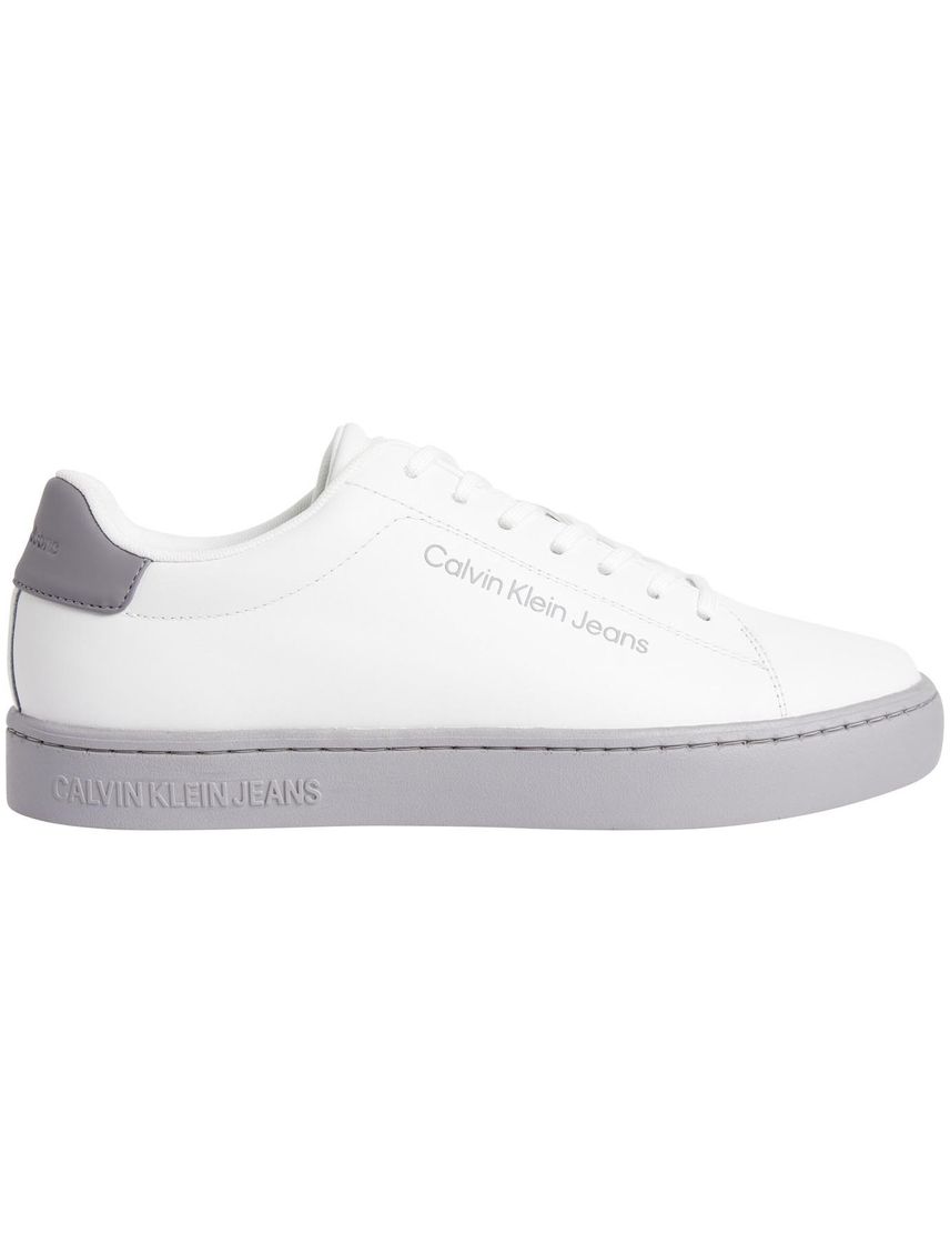 Tenis de Cuero para Hombre en Blanco Calvin Klein