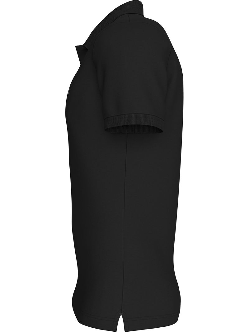 polo-negro-slim-algodon-elastico
