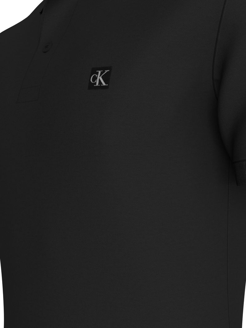 polo-negro-slim-algodon-elastico