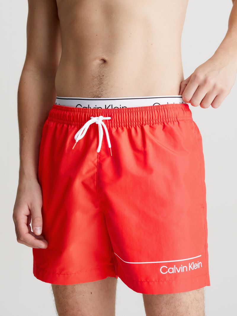 traje-rojo-bano-corto-cinturilla-doble