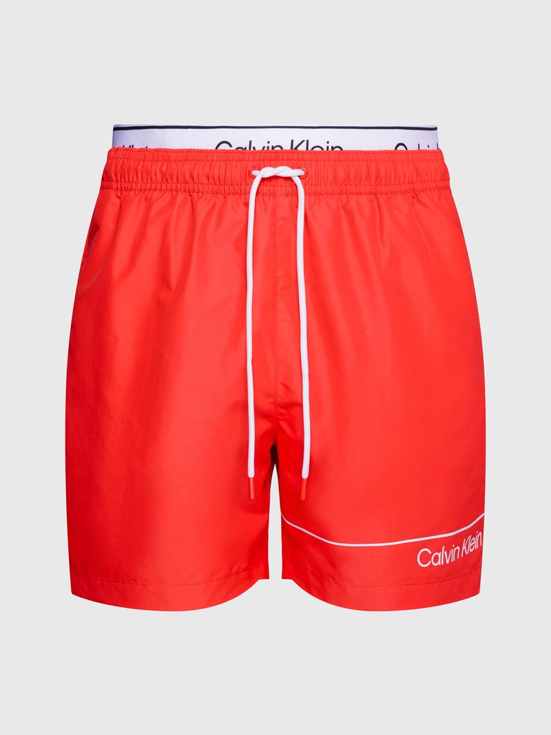 traje-rojo-bano-corto-cinturilla-doble
