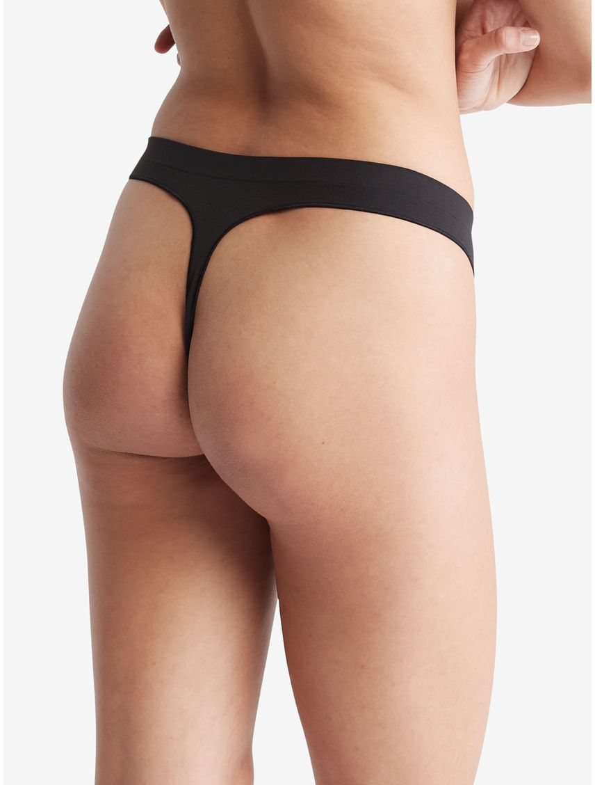 Pantie Negra Tipo Tanga Con Logo