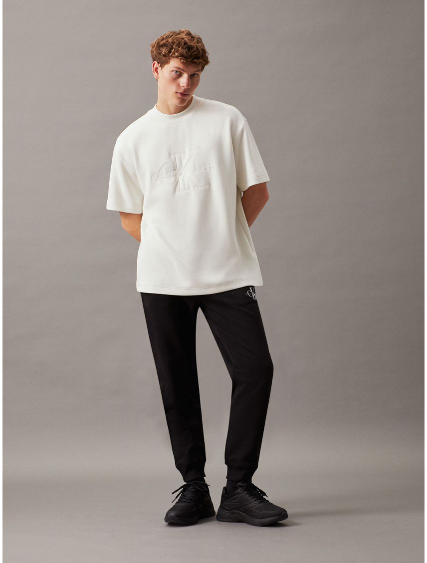 Jogger Negro De Chándal Con Monograma