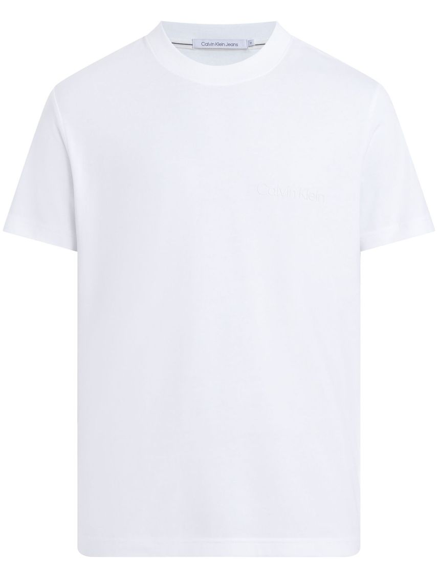 Camiseta blanca con logo institutional