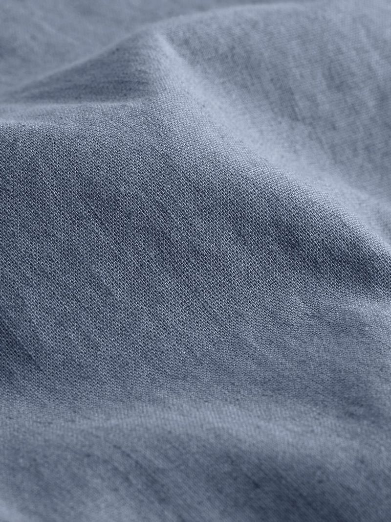 camisa-azul-manga-corta-lino