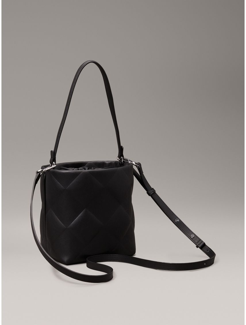 Bolso negro saco acolchado 2 en 1
