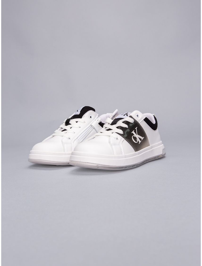 Tenis Para Niña Blanco Bajas Con Cordones