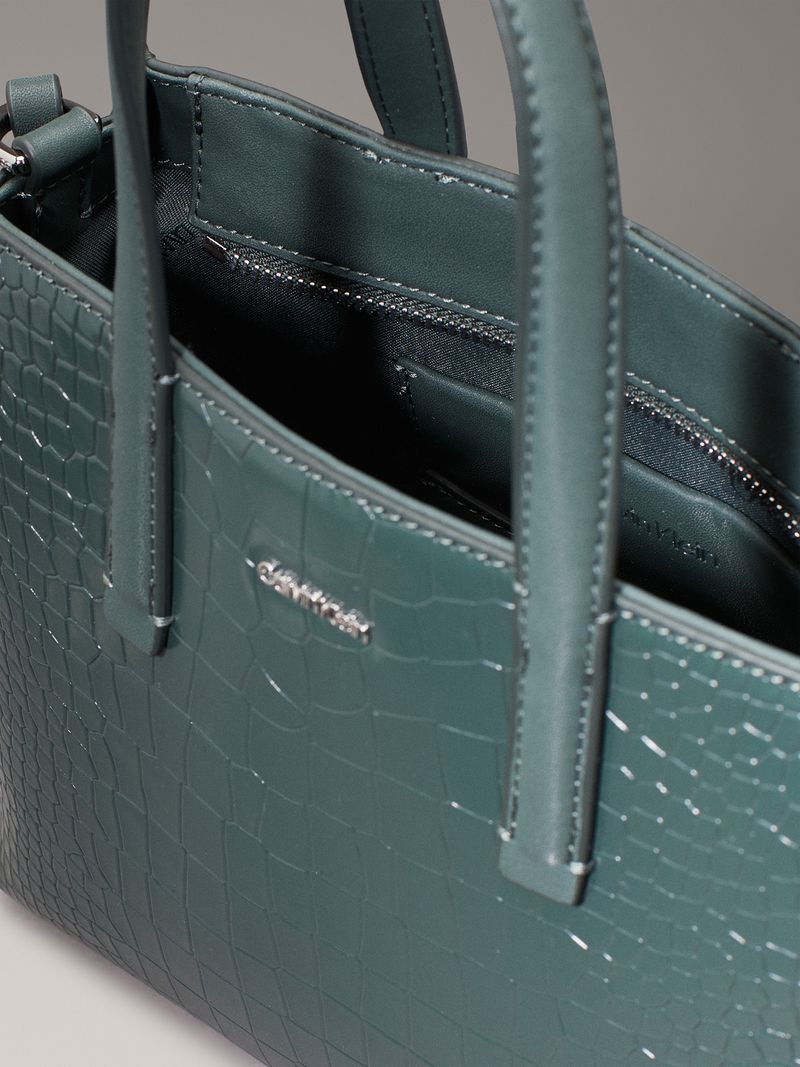 bolso-verde-tote-cuero-cocodrilo-pequeno