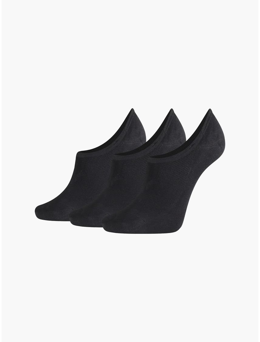 Paquete De 3 Medias Con Logo Mujer Negro Calvin Klein