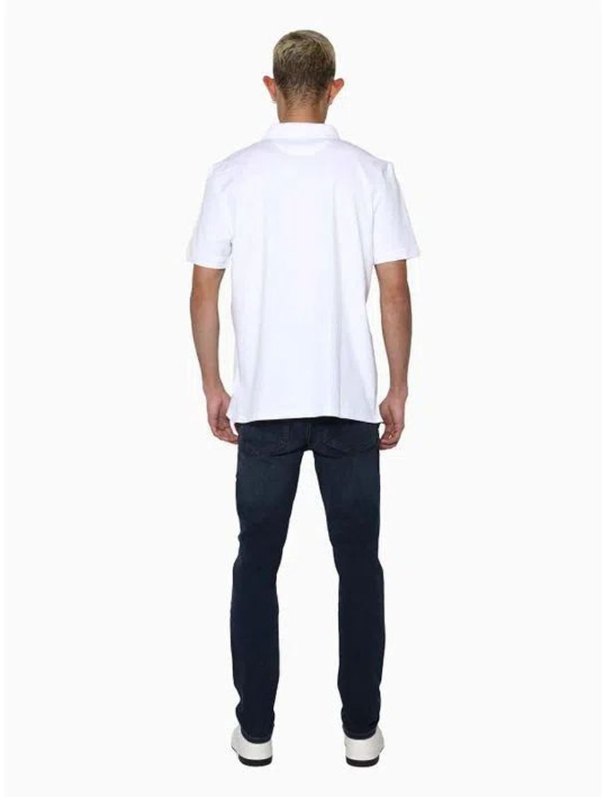 Polo Blanco Clasica Con Logo Para Hombre