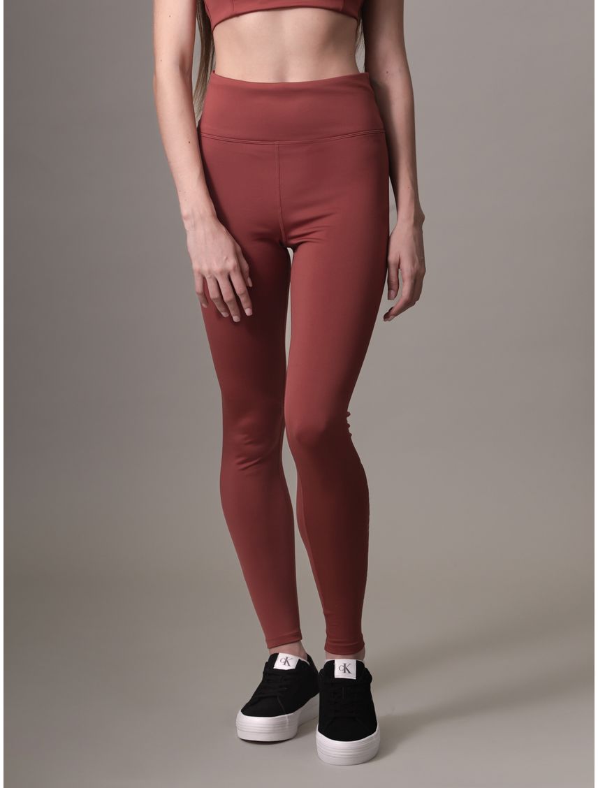 Leggings rojo deportivos con logotipo