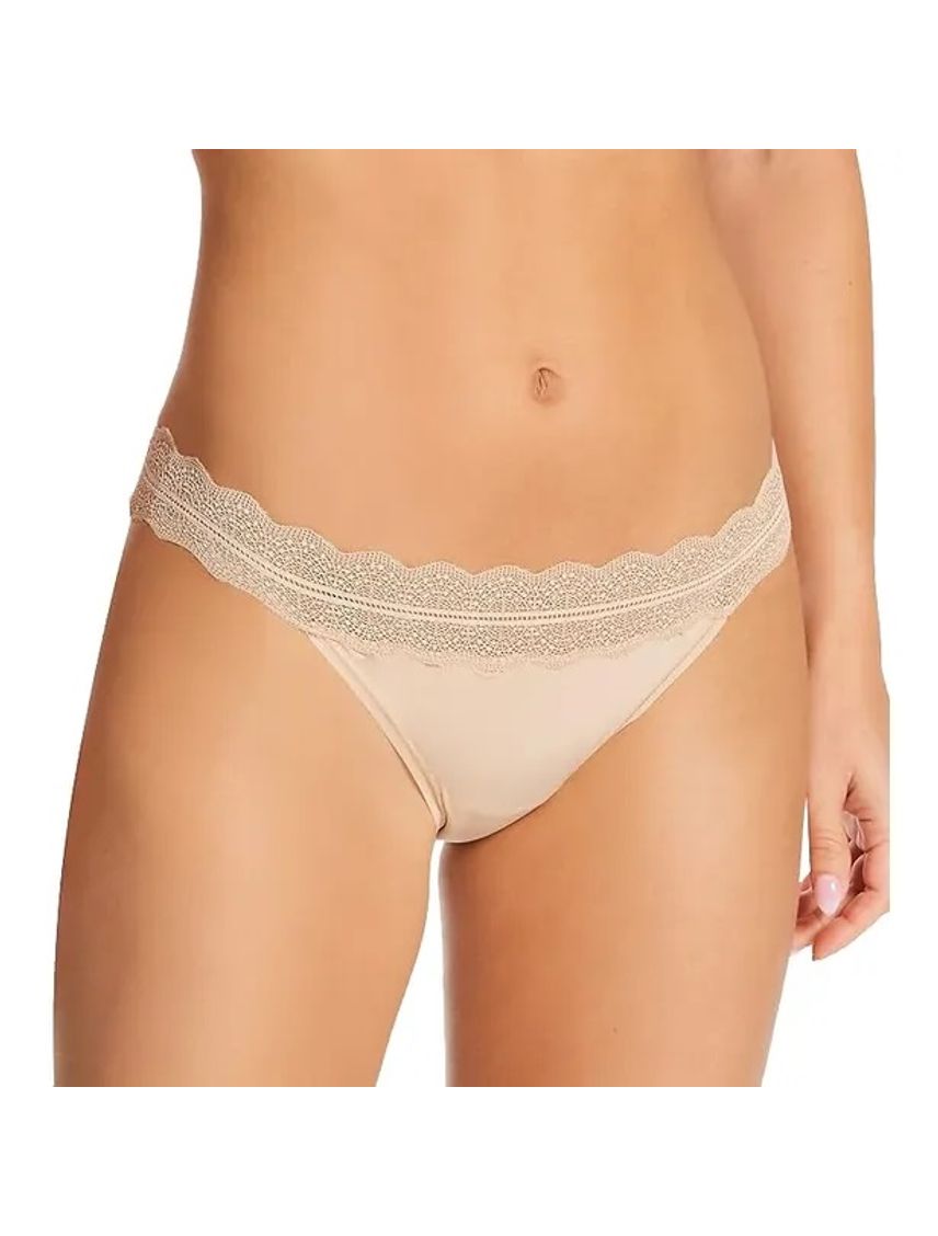 Panties Beige Tipo Bikini En Microfibra Para Mujer