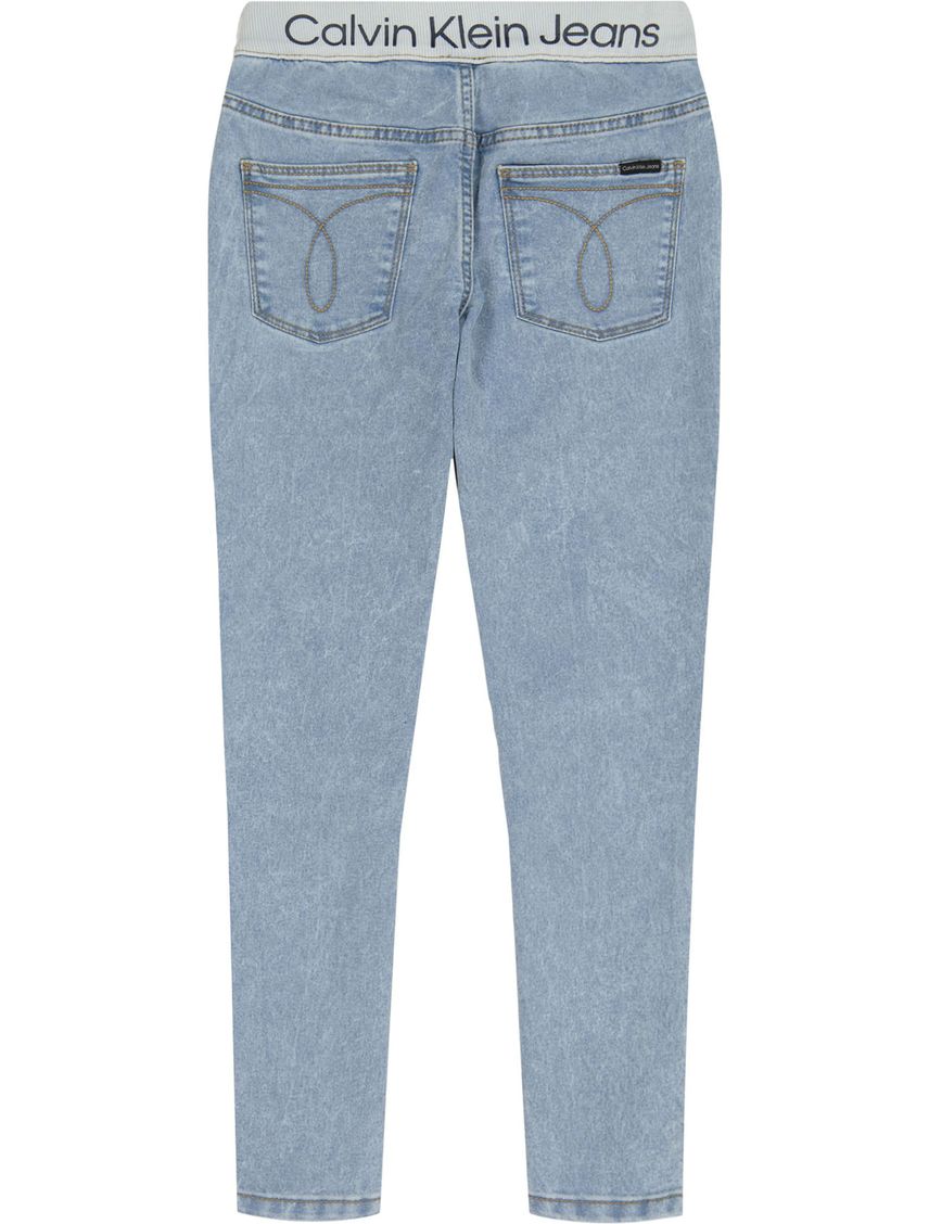 Pantalón Denim Niña Celeste Calvin Klein