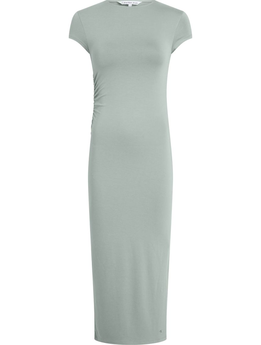 Vestido Verde con detalle de modal