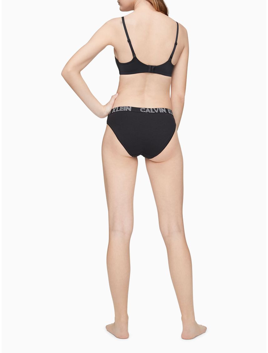 Pantie Negro Tipo Bikini En Algodón Para Mujer